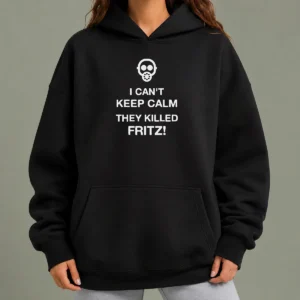 Hot Good I Can'T Keep Calm They Killed Fritz Gas Mask Hoodie