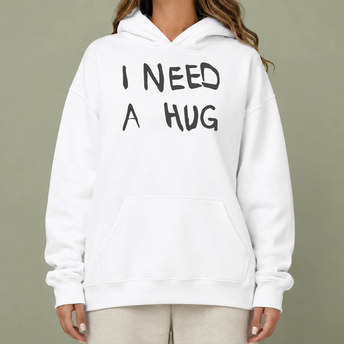 Hot Nice I Need A Hug Affection Comfort Mental Health Hoodie