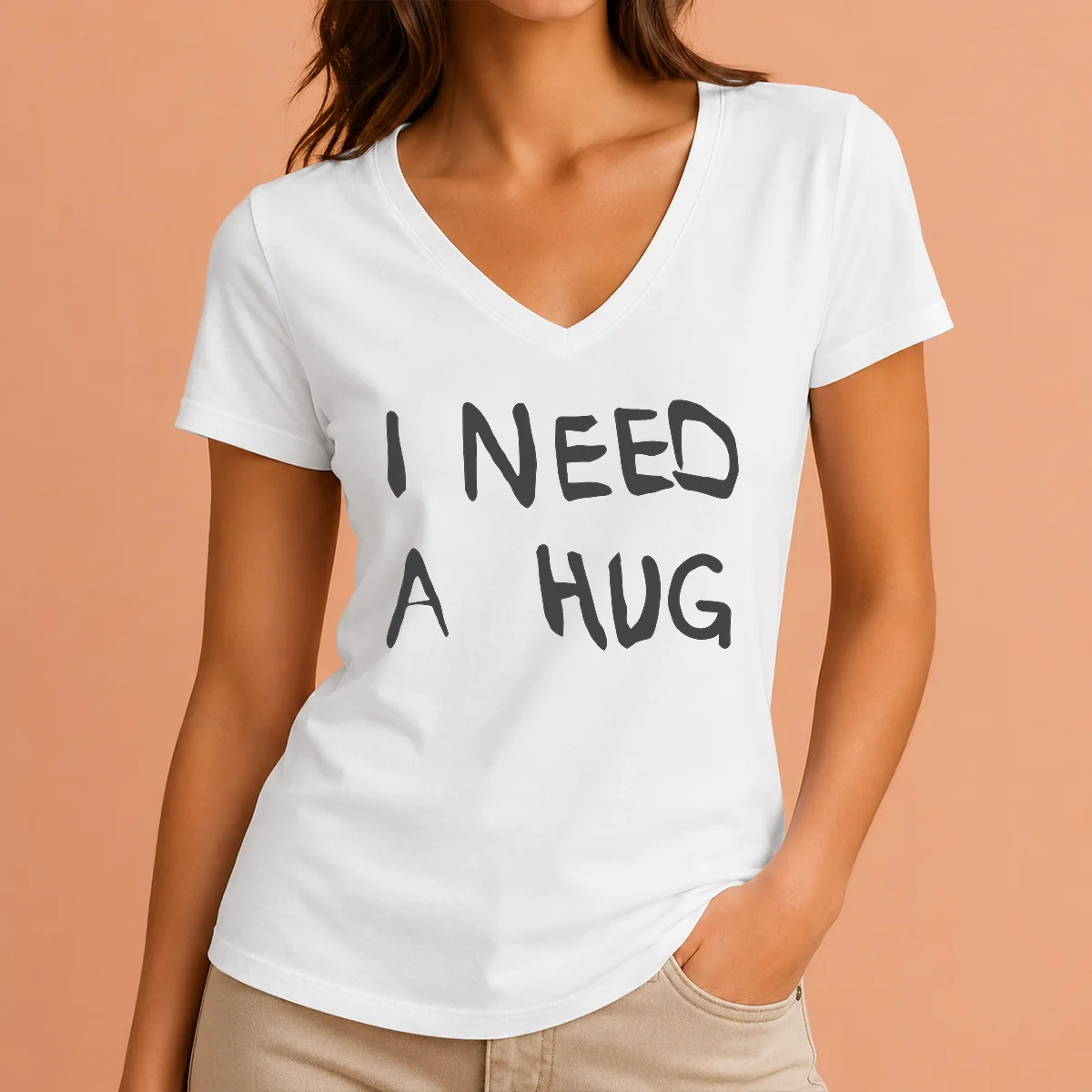 Hot Nice I Need A Hug V-Neck Shirt Hot Nice I Need A Hug V-Neck Shirt
