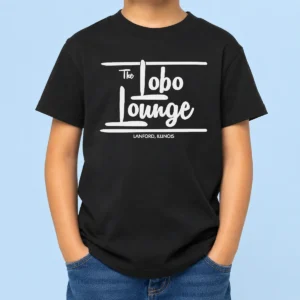 Hot Pretty The Lobo Lounge Lanford Illinois Kids T-Shirt