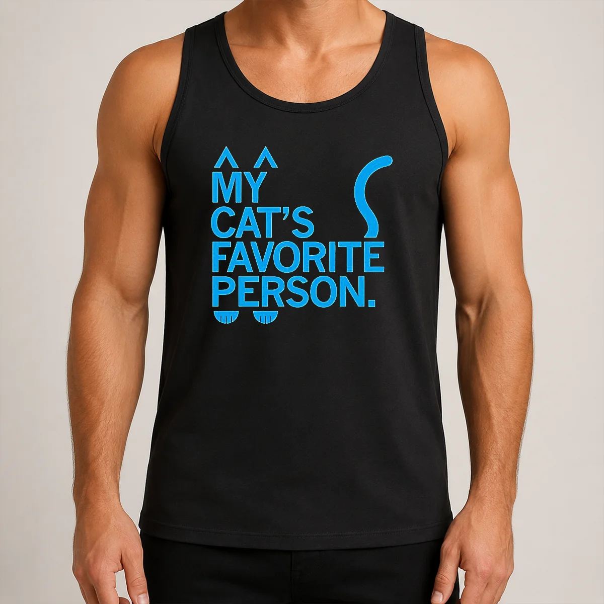 Hot Top My Cat'S Favorite Person Cat Lover Pet Owner Tank Top