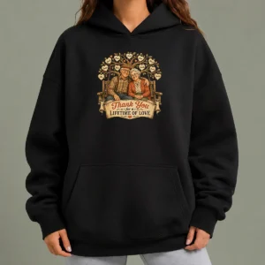 Nice Good Grandparents Day Vintage Family Love Thank You Hoodie