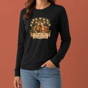 Nice Good Grandparents Day Vintage Family Love Thank You Long Sleeve Shirt