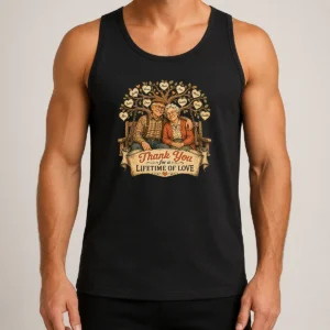 Nice Good Grandparents Day Vintage Family Love Thank You Tank Top