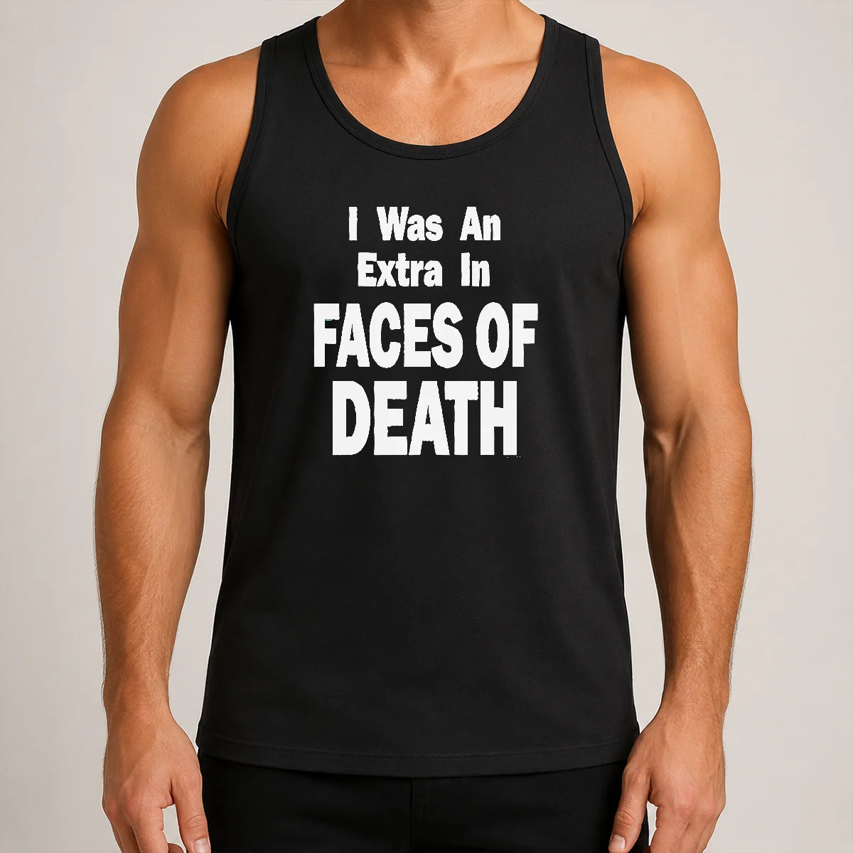 Nice Hot Official I Was An Extra In Faces Of Death Tank Top
