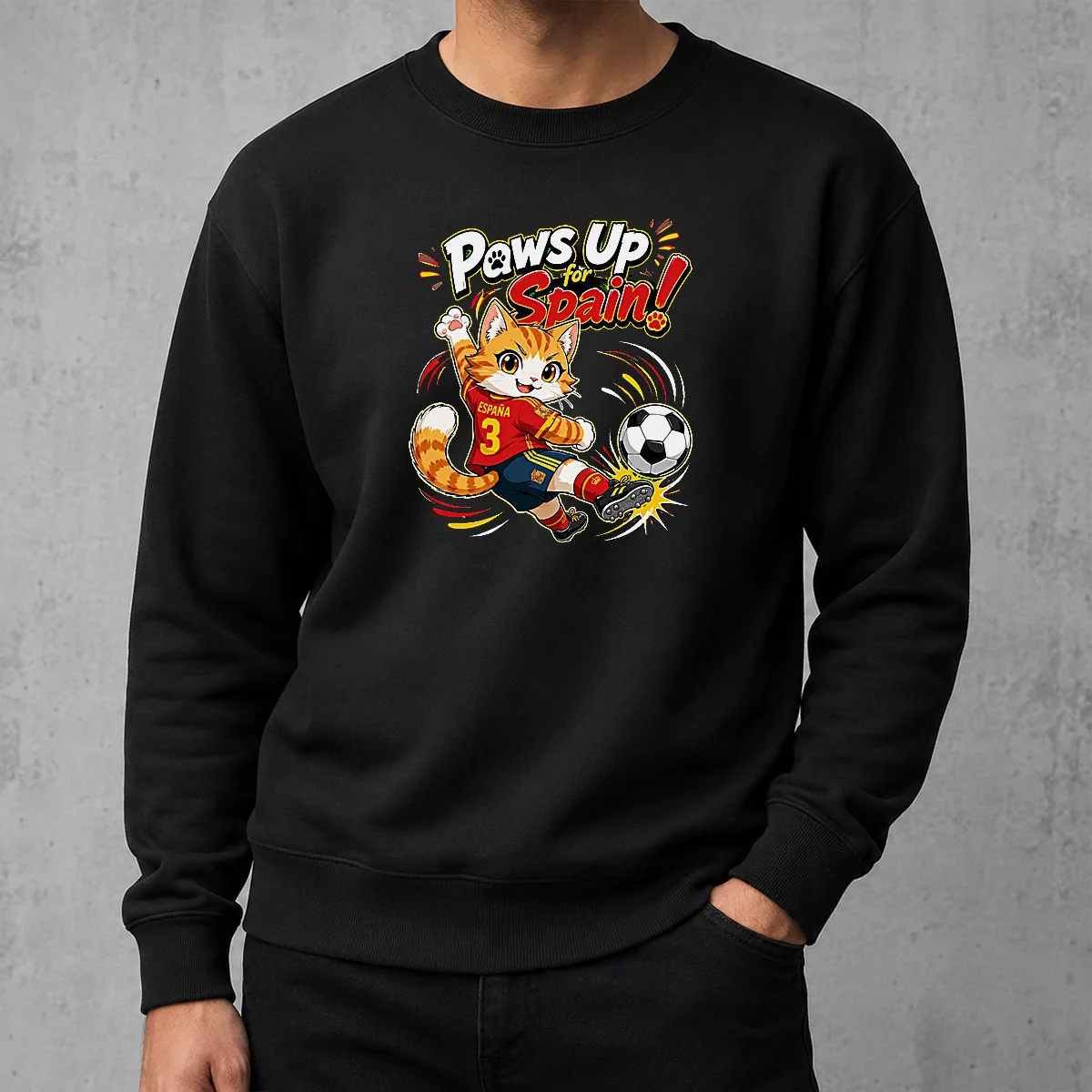 Official Nice Spanish Soccer Cat Meme Anime Sweater