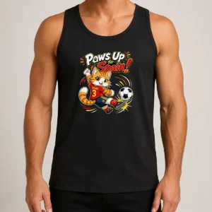 Official Nice Spanish Soccer Cat Meme Anime Tank Top