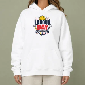 Official Pretty Labour Day Honoring Work Hard Hat Tools Workers Hoodie