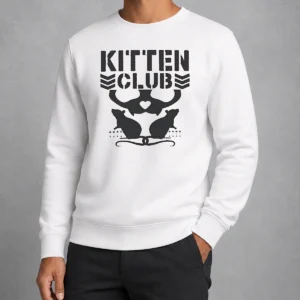 Original Official Distressed Kitten Club Cat Lover Pet Sweater
