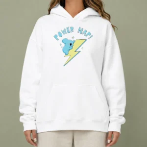 Premium Nice Koya BT21 Power Nap Lightning Bolt Sleeping Hoodie