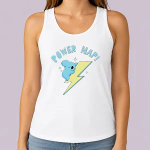 Premium Nice Koya BT21 Power Nap Lightning Bolt Sleeping Tank Top