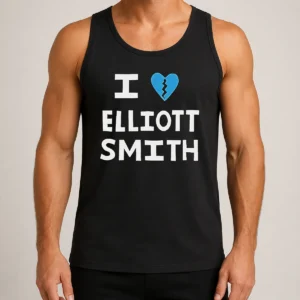 Premium Pretty I Heart Elliott Smith Indie Rock Singer Songwriter Tank Top