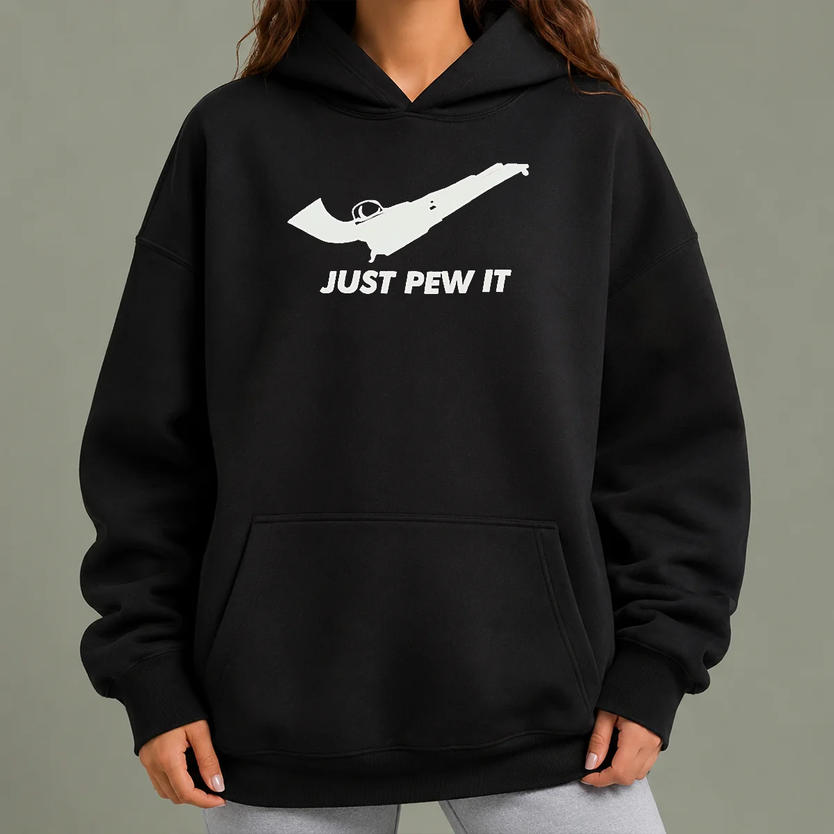 Premium Pretty Just Pew It Gun Firearm Pistol Shooting Hoodie