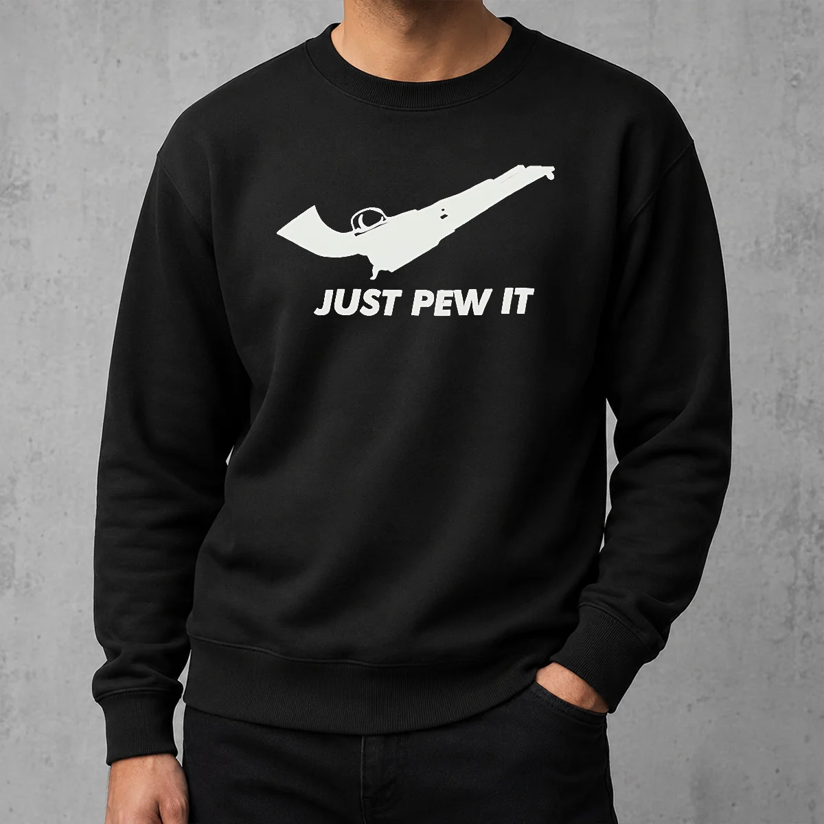 Premium Pretty Just Pew It Gun Firearm Pistol Shooting Sweater