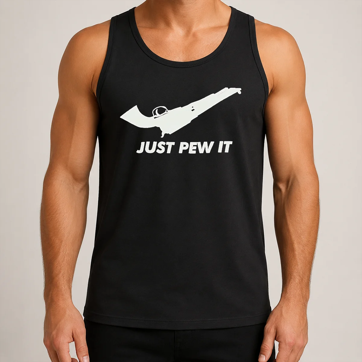Premium Pretty Just Pew It Gun Firearm Pistol Shooting Tank Top