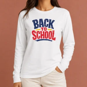 Pretty Premium Pixel Art 8 Bit Back To School Backpack Globe Long Sleeve Shirt