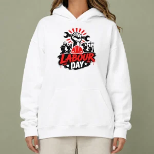 Top Nice Labour Day Workers Silhouette Fist Wrench Grunge Hoodie