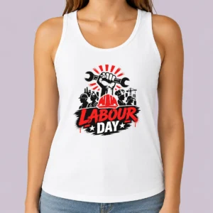 Top Nice Labour Day Workers Silhouette Fist Wrench Grunge Tank Top