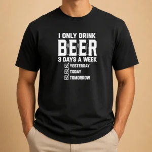 Top Official I Only Drink Beer 3 Days A Week Yesterday Today Tomorrow